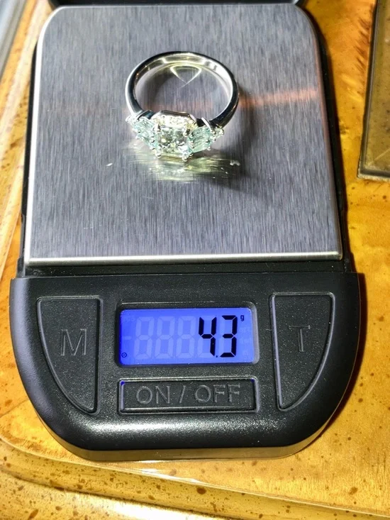 Natural Aquamarine Blue Topaz Sterling Silver Ring Size 10 - Picture 11 of 11